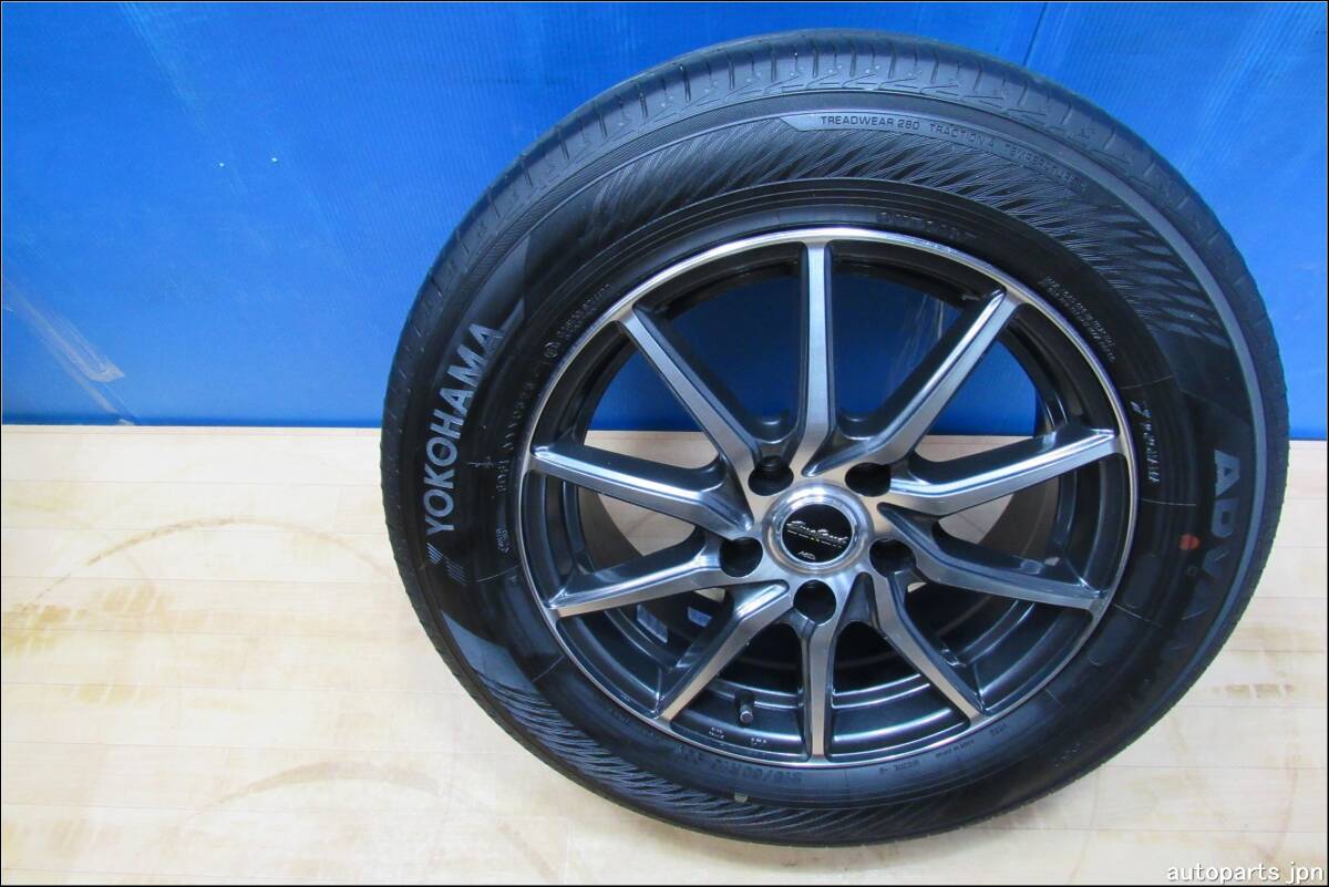 ★★5679★ヨコハマ・215/60R16夏・2023年・EURO SPORT 16×6.5J・ET38・穴5・PCD114.3・社外アルミホイール4本セット★★_画像2