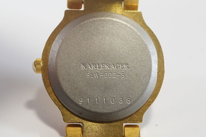 1円~【222】KARLERAGER／カールラガー 【GOLD1000 42.03g】　SLW-002-5　クオーツ　ゴールド　レディース　腕時計_画像9