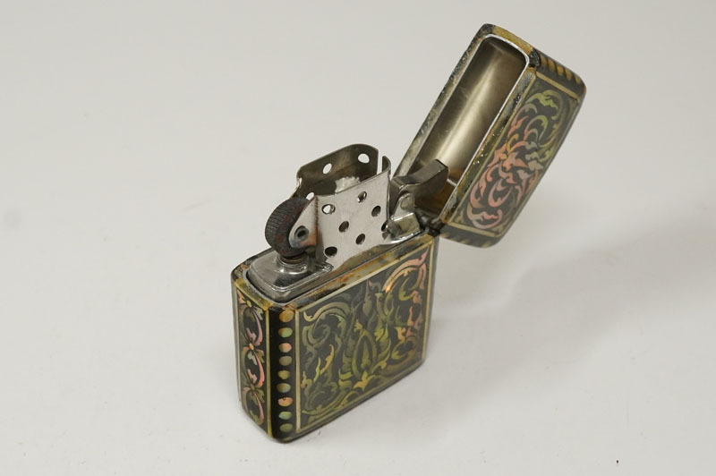 【244】ZIPPO　ジッポー　真珠貝　うるし塗　螺鈿細工　ライター　1989年製_画像8