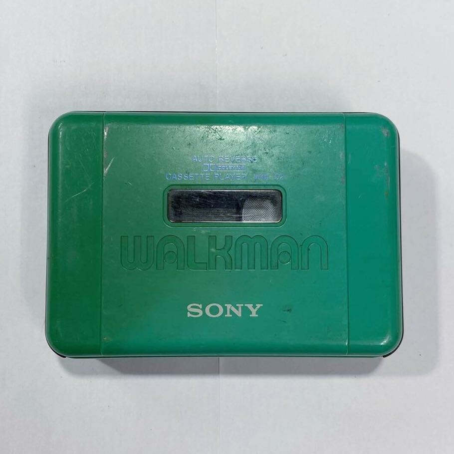 TR59 通電OK SONY WM-52 WALKMAN ポータブルカセットプレーヤー カセットウォークマン ソニー レアカラー グリーン_画像1