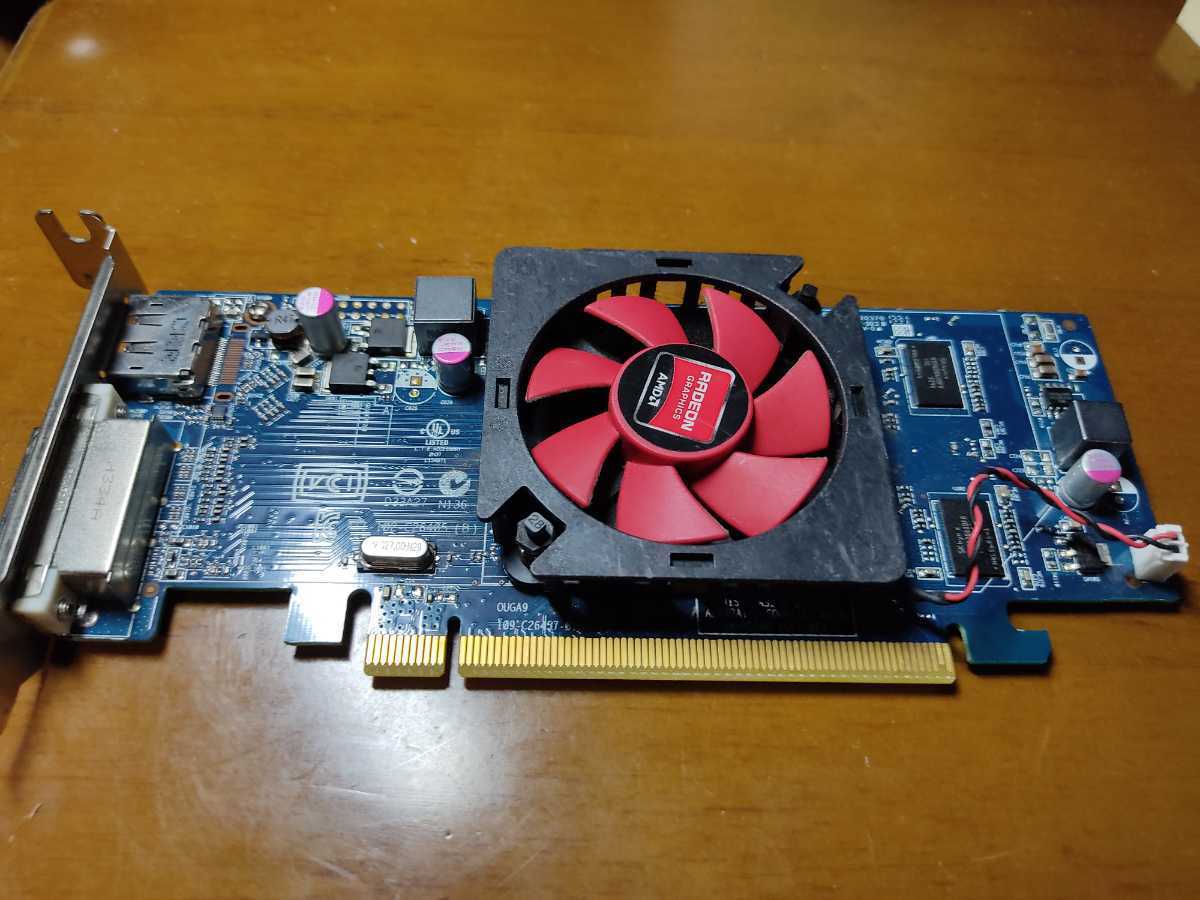 動作確認済み Radeon HD7470 1GB GDDR3 PCI Express DP D-Sub ロープロファイル グラフィックボード 補助電源不要_画像1