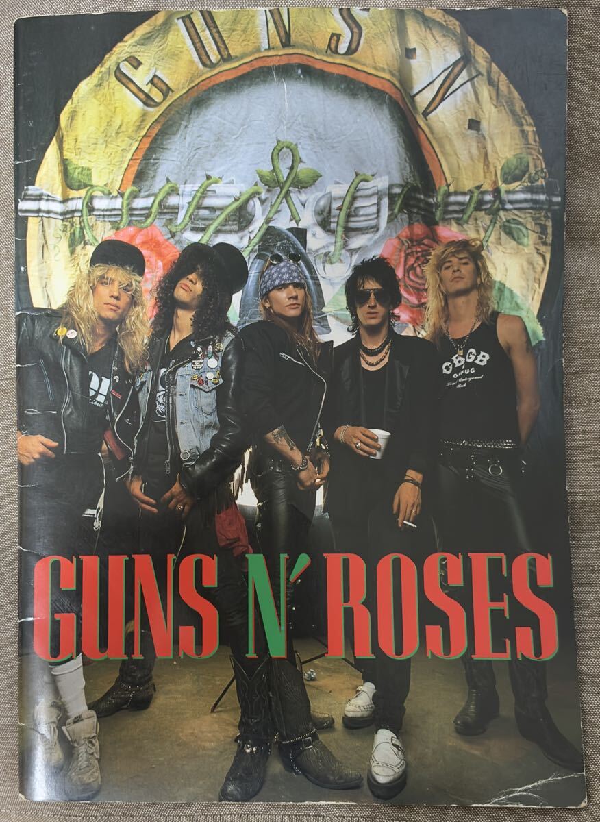 ガンズ・アンド・ローゼズ/Guns N' Roses/GN'R ダフ・マッケイガン/Duff McKagan スティーヴン・アドラー/Steven Adler サインパンフレット_画像1