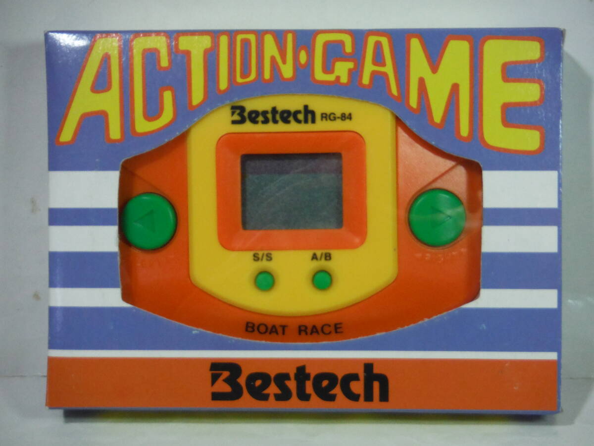 新品！Bestech　アクション・ゲーム　RG-84　ボートレース　携帯ゲーム　小型ゲーム　ゲームウォッチ　液晶ゲーム_画像1