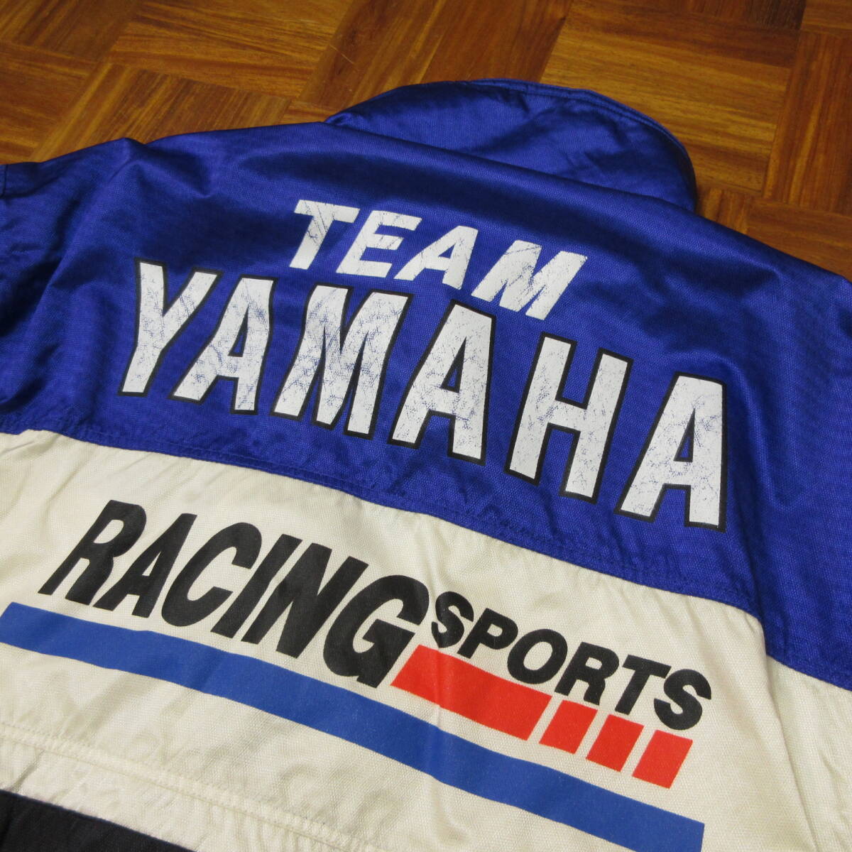 当時物　豪華フルデコ　YAMAHA RACING　ヤマハレーシング　ナイロンジャケット　裏メッシュ　表記サイズLL_画像6