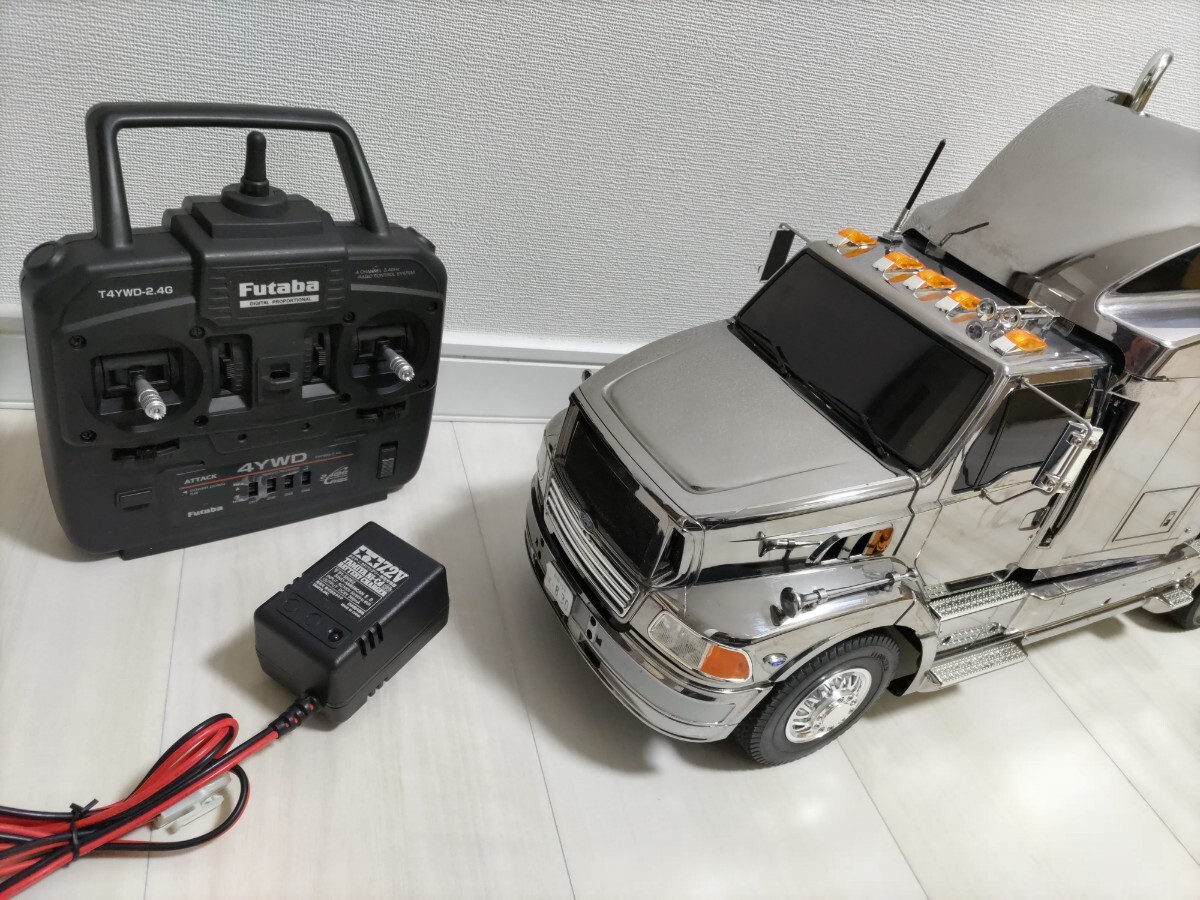 中古 TAMIYA タミヤ 1/14 トレーラーヘッド RC ラジコン フォード エアロマックス メタリックスペシャル フルオペレーション セット_画像2