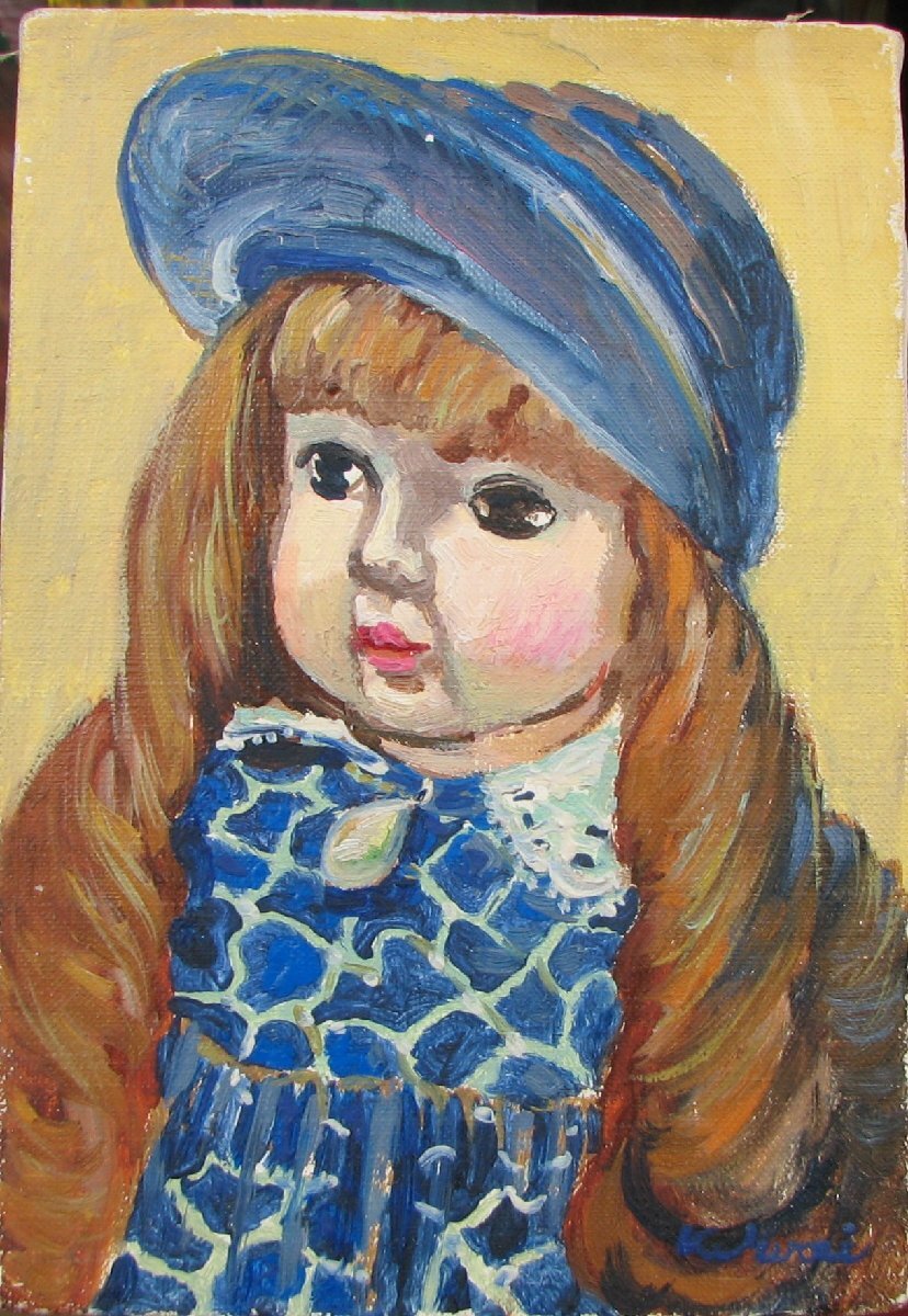  rock .. next [ black ..] Sam hole, oil painting, amount none, genuine work guarantee, Kyoto higashi . fine art old warehouse,. line # doll # doll # young lady 