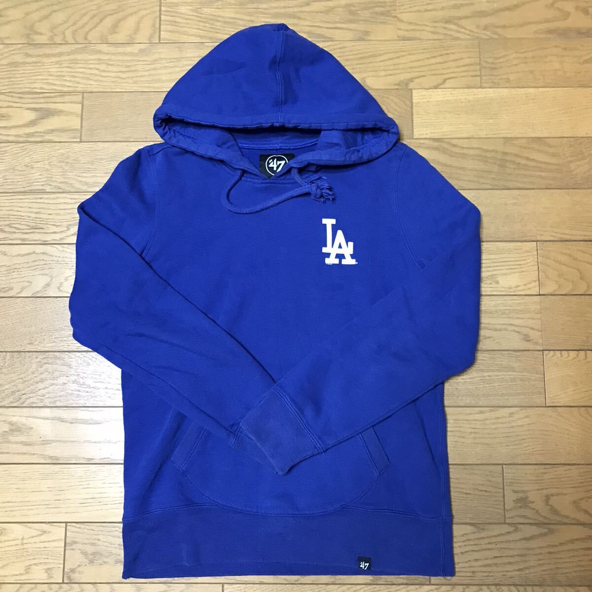 MLB LOS ANGELS DODGERS MEN’S HOODIE (“47) size-M(着丈61身幅52) 中古 送料無料 NCNR_画像1