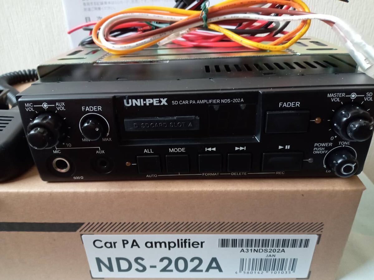 UNI-PEX　20WアンプSD付車載拡声器　純正マイク　TOA　ノボル電機 　　広報　キッチンカー　移動販売に最適　ユニペックス　_画像2