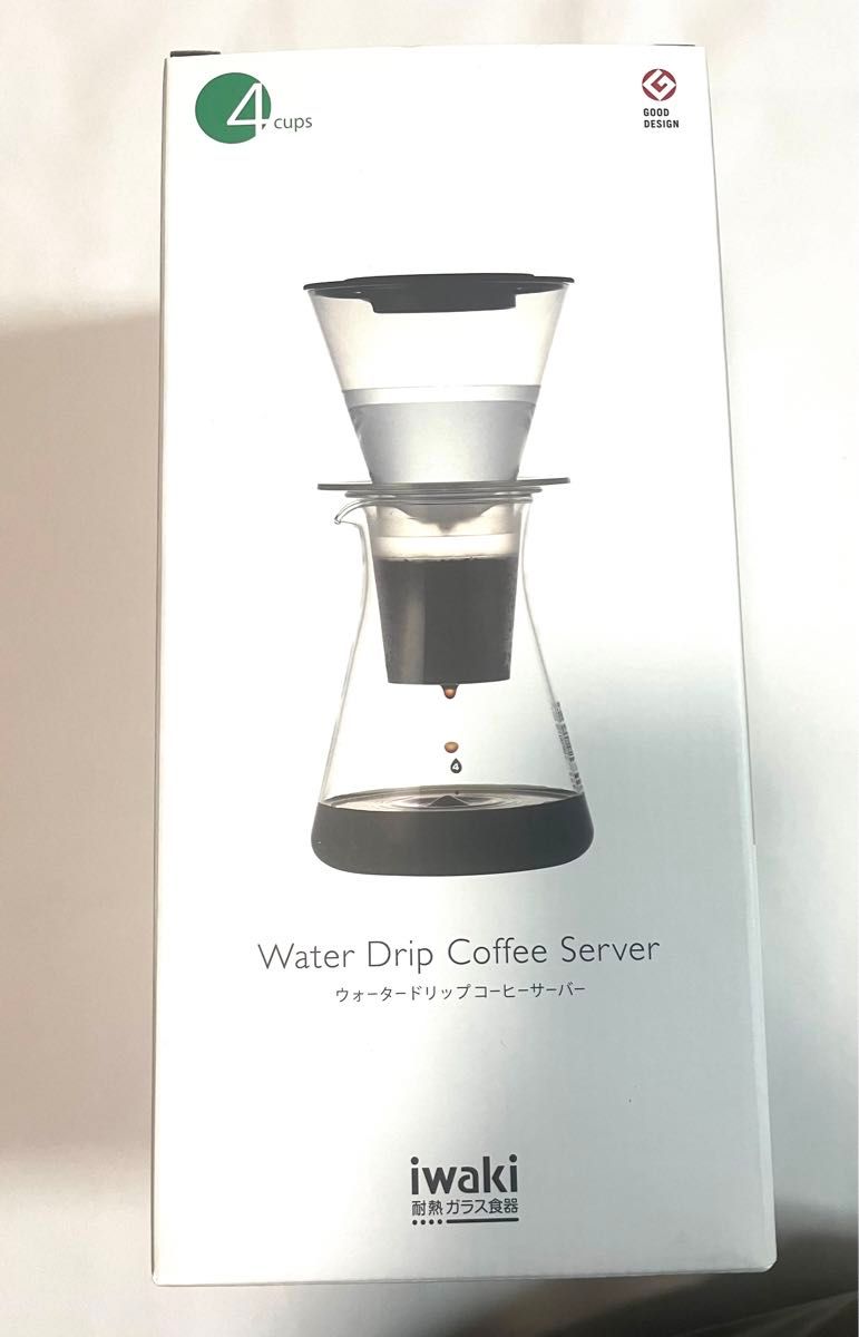 イワキ 耐熱ガラス ウォータードリップ コーヒーサーバー 440ml 