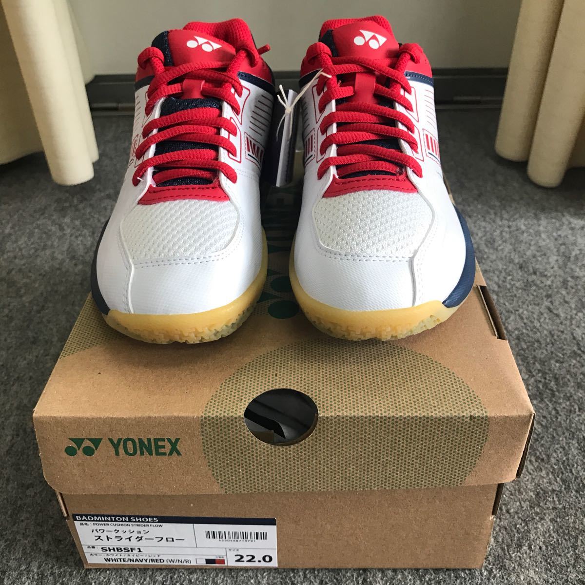 NEW Yonex power cushion -stroke rider flow SHBSF1 white | navy | red (784) 22.0cm