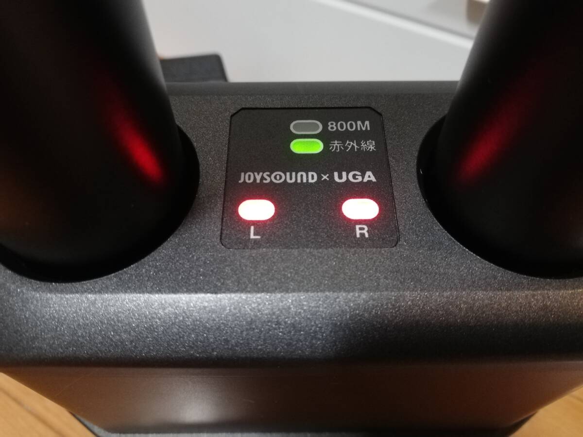 JOYSOUND UGA 赤外線ワイヤレスマイク WM-610 充電器 MCH-01 _画像9