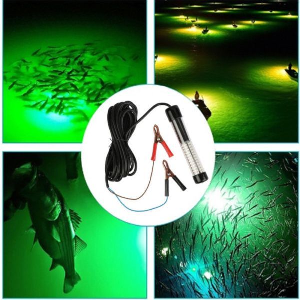 送料無料☆高輝度 水中集魚灯 ライト フィッシング グリーン DC12Ｖ 180LED 360度発光 IP68防水 イカ 夜釣り 海釣り☆_画像6