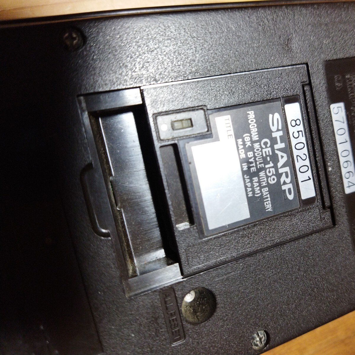シャープ ポケットコンピューター PC-1501プログラムモジュールCE-159付 動作品 ポケコンの画像5