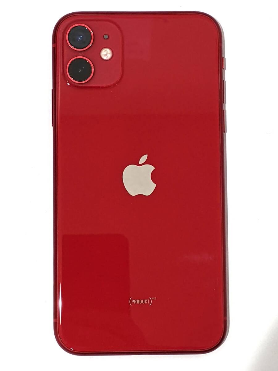 【4850】iPhone11 128GB レッド SIMフリー 判定〇 中古美品 スマートフォン アイフォン apple RED 送料記載