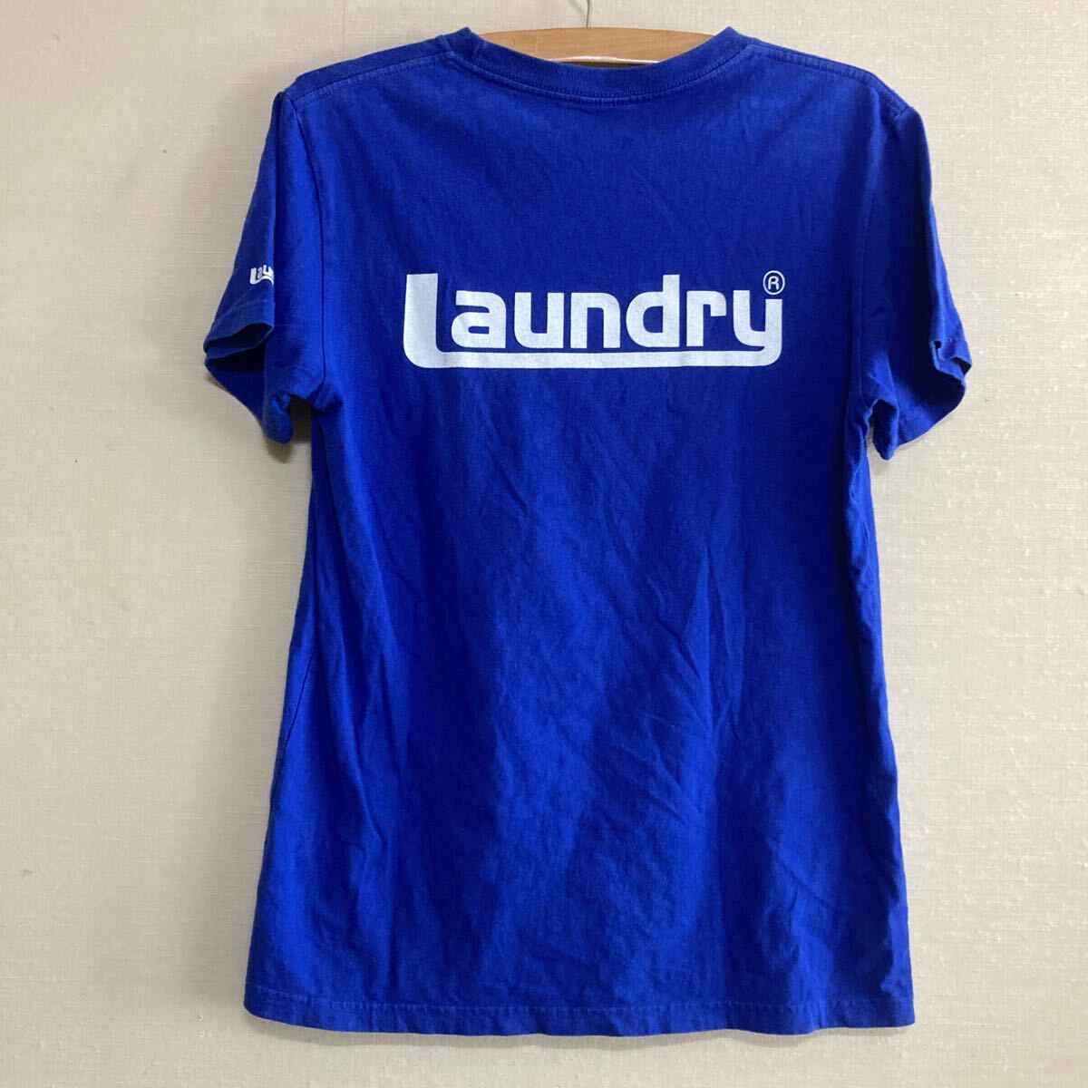 Laundry サッカー Tシャツ メンズ M ブルー 侍ジャパン Jリーグ ワールドカップ ランドリーの画像2