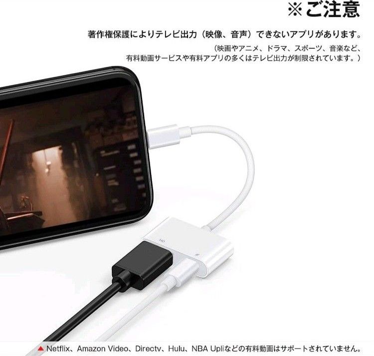 Smartree i-Phone HDMI変換ケーブルdigital avアダプタ i-pad/phone HDMI 変換アダプタ