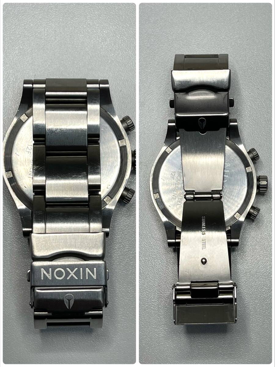 【電池交換済み】 左利き用 NIXON 42-20 黒文字盤 クロノグラフ メンズ レディース腕時計 稼働品の画像7