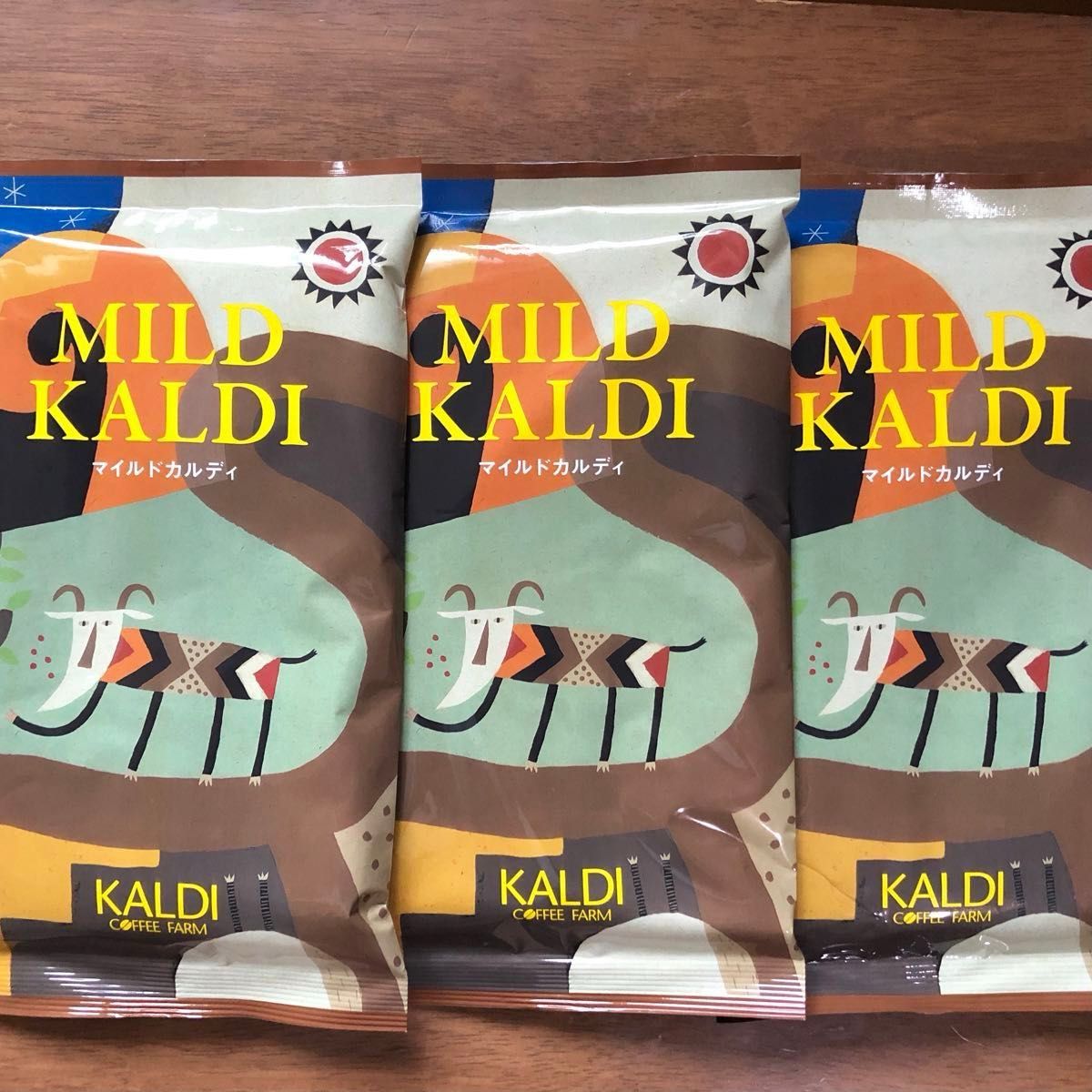 カルディ　マイルドカルディ　3袋　KALDI コーヒー粉　珈琲　中挽　マイルドブレンド　カルディマイルドコーヒー　浅煎り