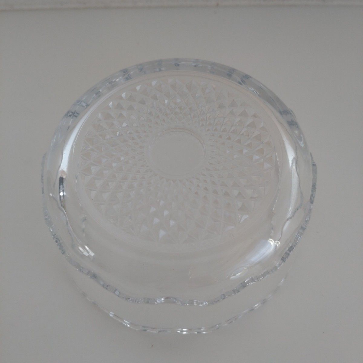 未使用新品　合わせ小鉢　ガラス　コバチ　小皿　さざ波　4枚 
