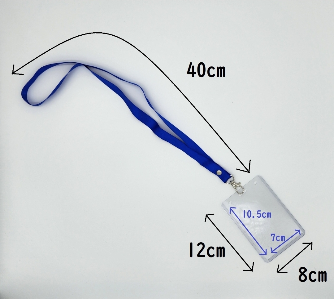 IDホルダー カードホルダー 吊り下げ 首掛け 社員証 名札 ネームカード 縦型 カードケース 硬 パス 防水 イベント 会議 展示会 パスケースの画像2