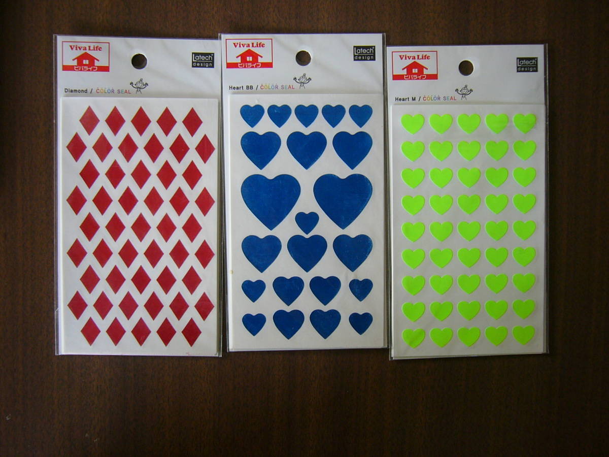  unopened /COLOR SEAL( color seal )7 sheets entering 3 sack ( blue * yellow green * red )