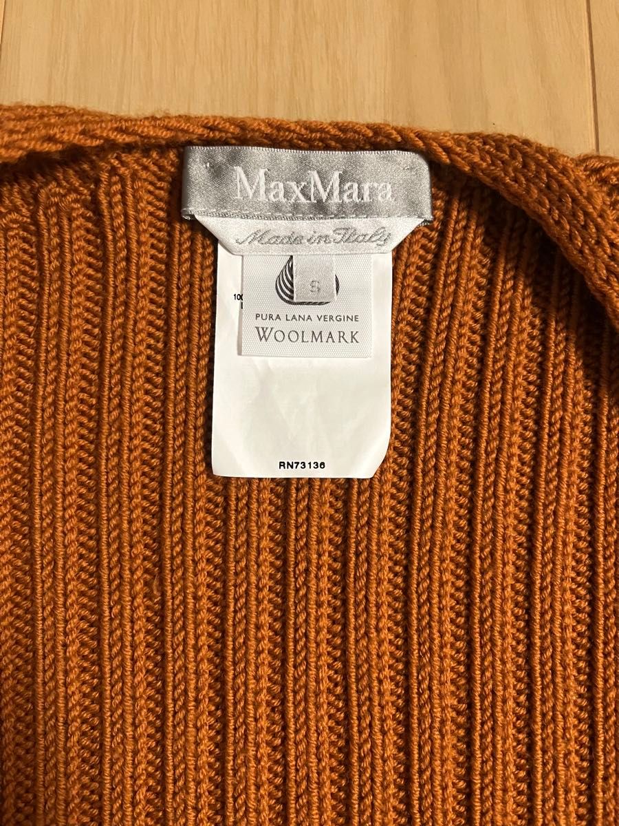 Max Mara ウールニットアンサンブル　S-M オレンジ系