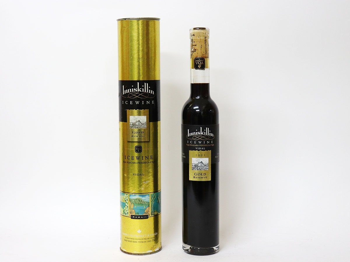 1円～◆イニスキリン ゴールド リザーブ 2003年 アイスワイン Inniskillin *箱付［度数:10.5% 内容量:375ml］の画像1