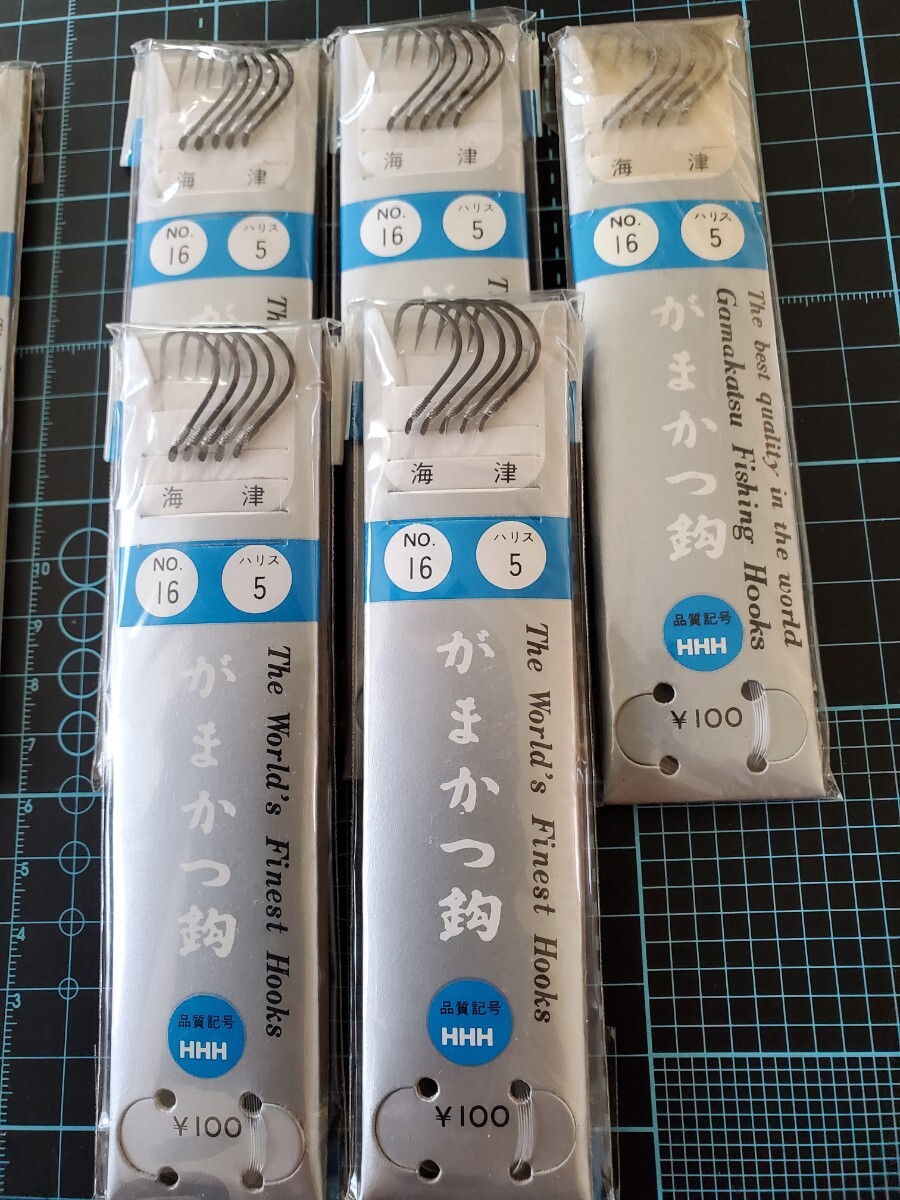 がまかつ鈎　海津13号(ハリス2号)×5、16号(ハリス5号)×5　計10パッケージ_画像8