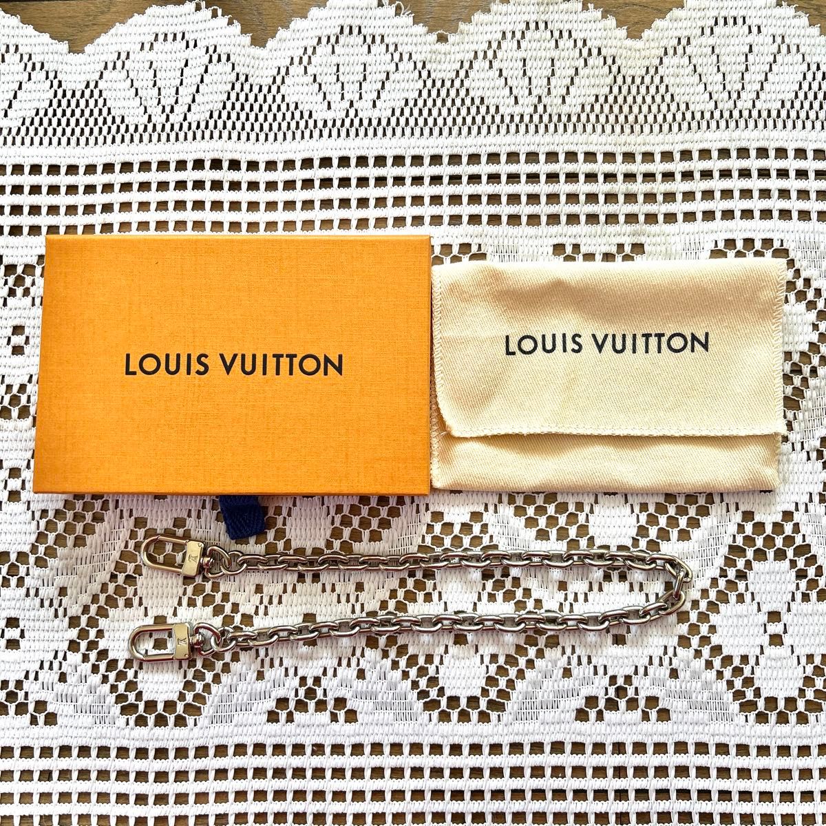 ルイ ヴィトン LOUIS VUITTON ウォレットチェーン メタル シルバー