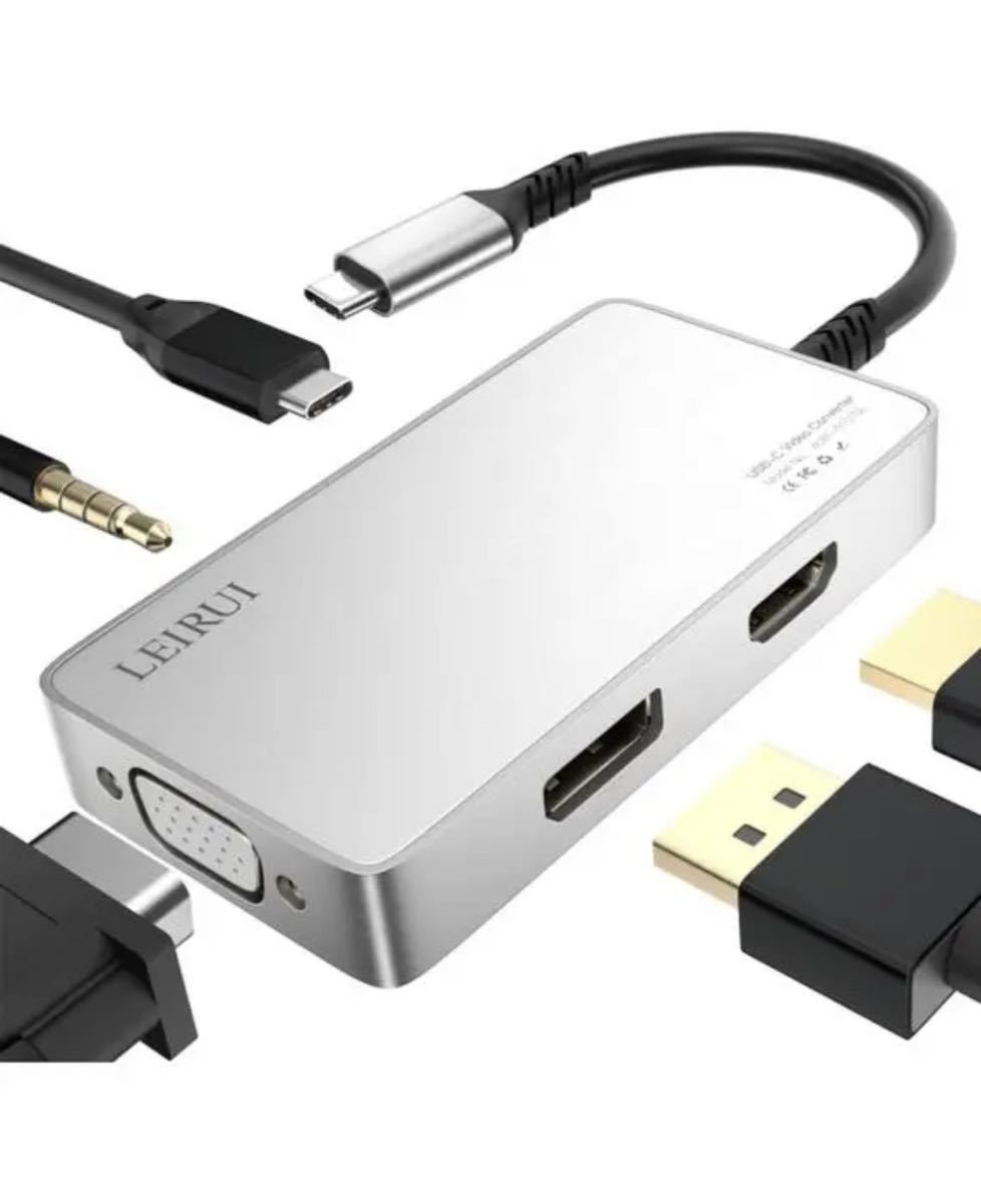 USB Cハブ 5in1 Type Cドッキングステーション 4K HDMI VGA