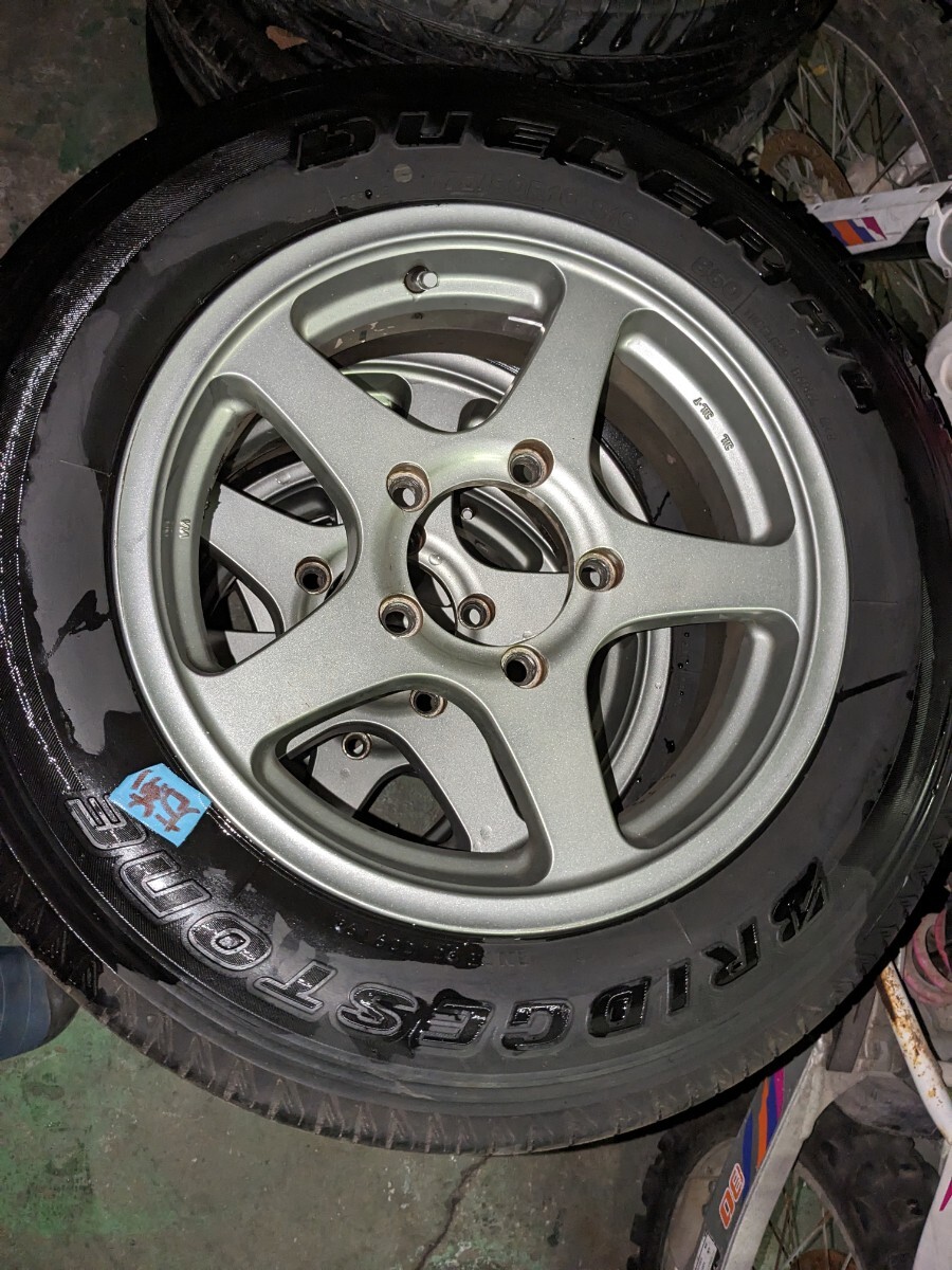 中古品 ジムニー 社外ホイール Weds ハセスペック? BRIDGESTON DUELER H/L(2019) 4本セット_画像3