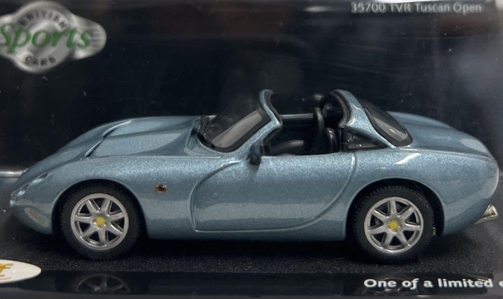 Ж ビテス 1/43 TVR タスカン Tuscan Open Reflex Silver Blue リフレックスシルバーブルー 35700 VITESSE / グリフィス キミーラ タモーラ_大切に保管し目立つダメージはございません