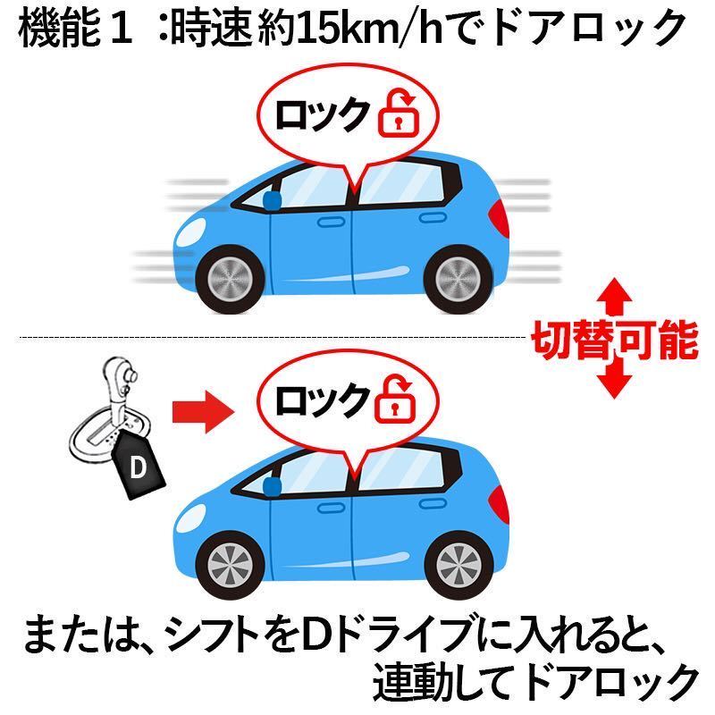 1円〜　chr前期専用　車速連動オートドアロック+アンサーバックライトキット_画像2