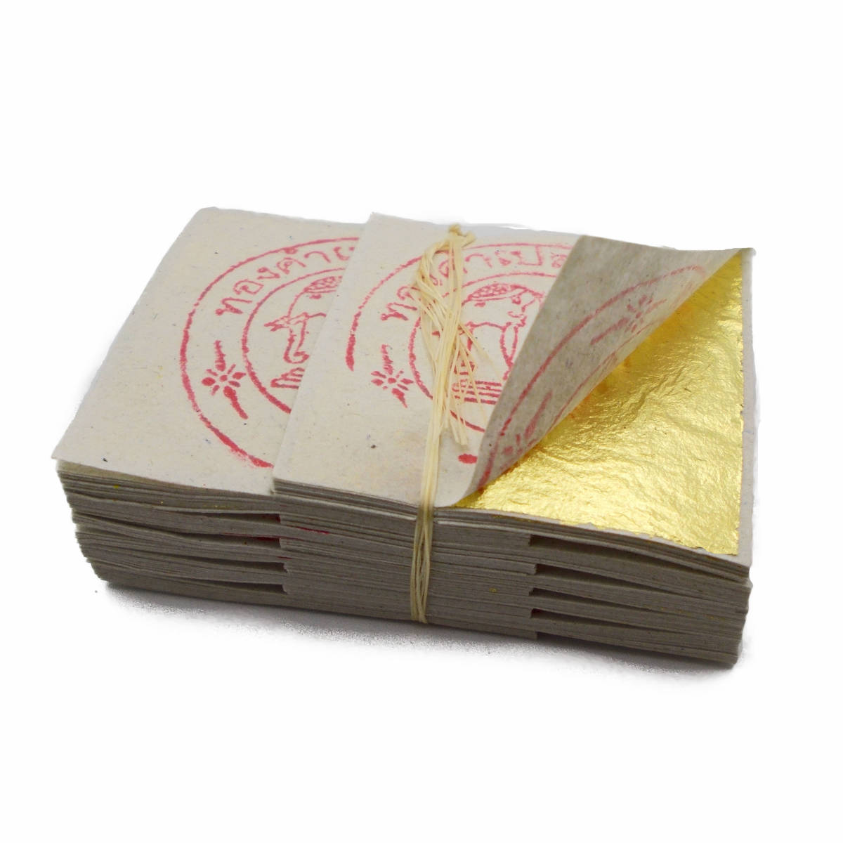 純金箔(24K) 3cm x 3cm タイ産 Gold Leaf 100枚セット タイで購入 送料無料_画像1