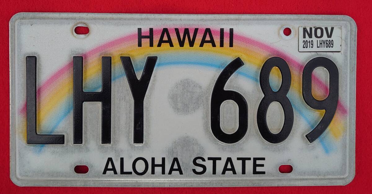 アメリカ合衆国のナンバープレート　ハワイ州_画像1
