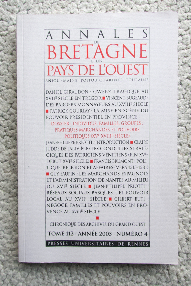 Annales de Bretagne et des Pays de l'Ouest　Tome 112・Annee 2005・Numero 4　洋書_画像1