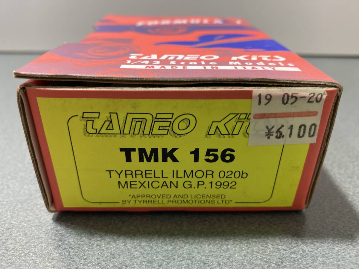 タメオ 1/43 TMK156 ティレル 020B イルモア メキシコGP 1992の画像4
