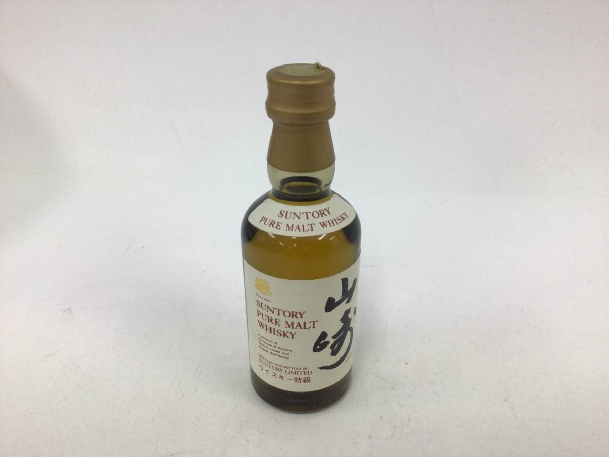 サントリー 山崎 ピュアモルト 向獅子 ミニボトル 50ml 重量番号:1 (RW71)_画像1