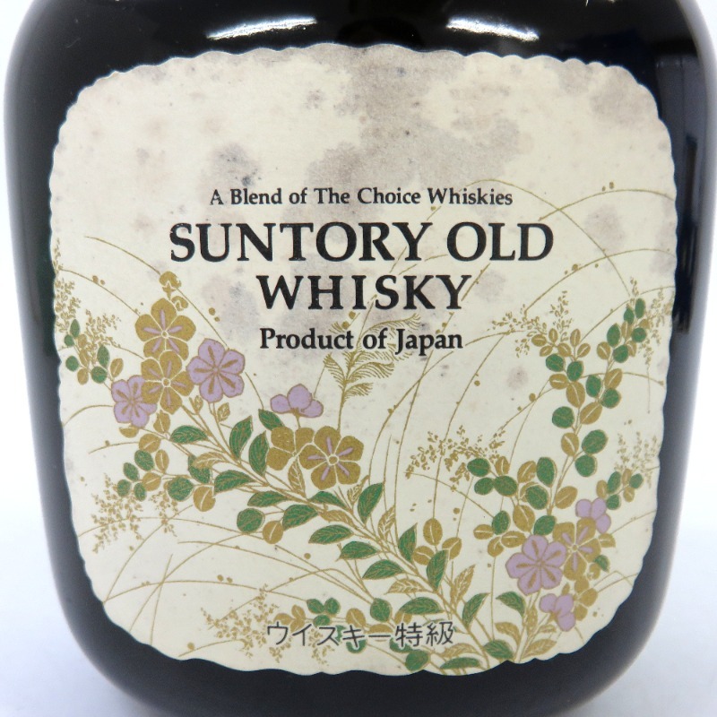  whisky Suntory Old flower label 760ml weight number :2 (56)AWS00403225