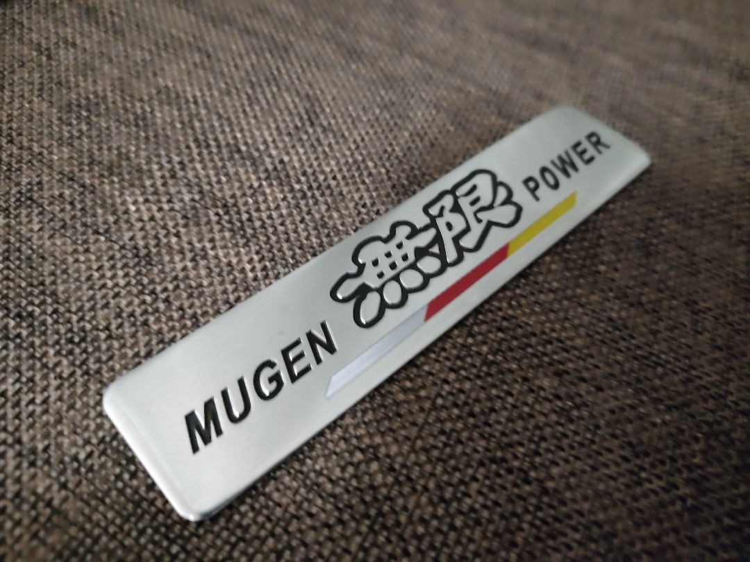 【新製品！】高品質なアルミ製 無限（MUGEN）エンブレムステッカー I_画像8