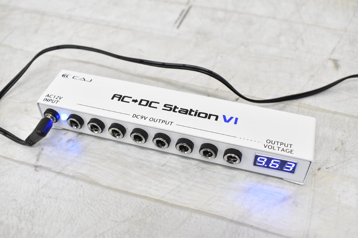 Σ1708 中古品 CAJ AC→DC Station VI カスタムオーディオジャパン エフェクター用パワーサプライの画像1