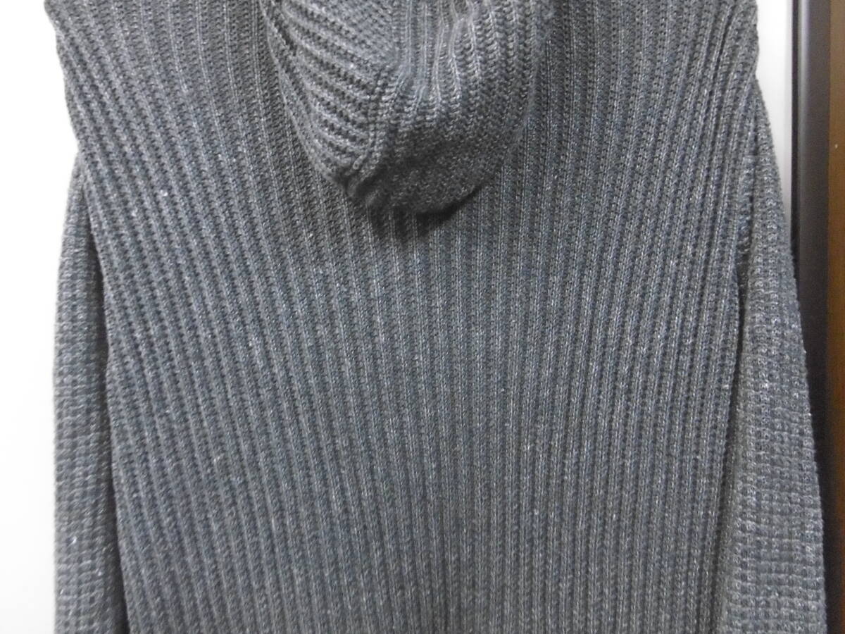 サンプル品 コムサメン リネン ジッパー付き セーターの画像7