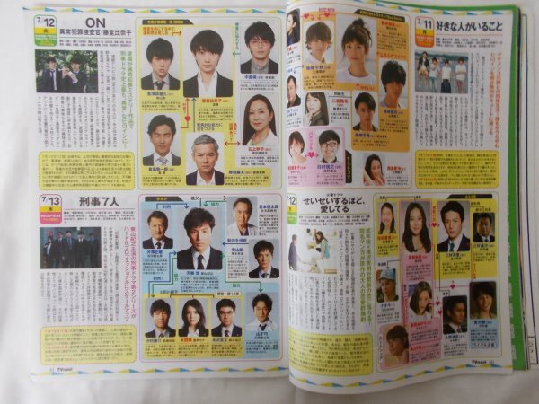 AR14174 月刊TVnavi テレビナビ 2016.8月号 ※傷みあり 嵐 関ジャニ∞ 桐谷美玲 山崎賢人 武井咲 向井理 米倉涼子 伊野尾慧 長野博 森田剛_画像3