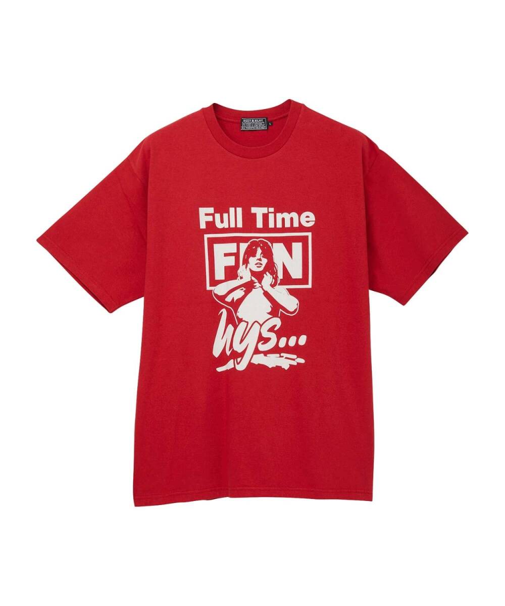 ヒステリックグラマー FULL TIME FUN Tシャツ RED XL