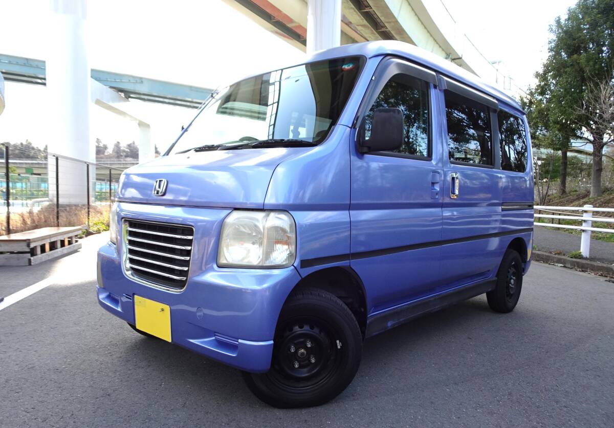 注目！バモスホビオ*ターボ車*タイベルシールあり*AB室内比較的綺麗_画像1