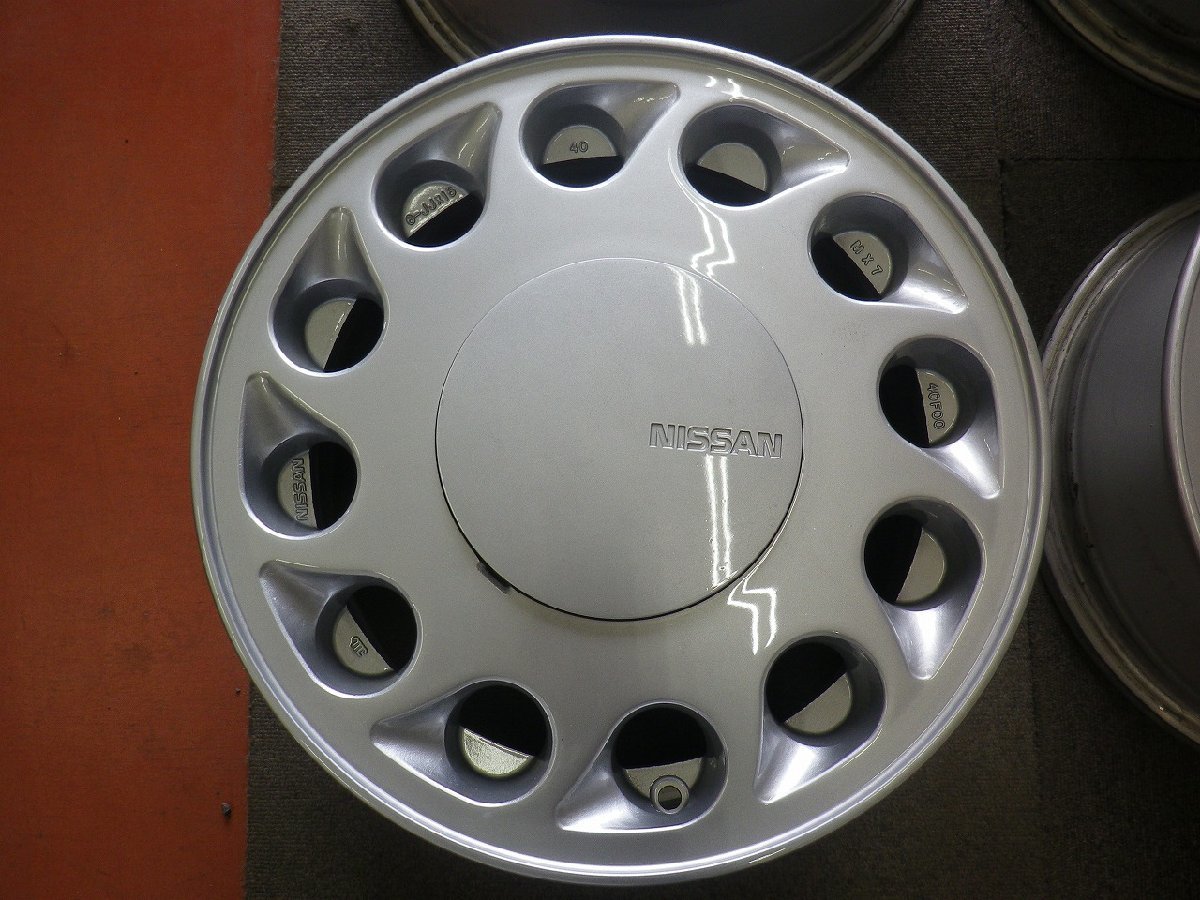 NISSAN(日産) S13シルビア純正♪15×6J PCD114.3 4H +40 ハブ66♪S13シルビアに♪ホイールのみ4本♪店頭受取歓迎♪R602W157_画像5