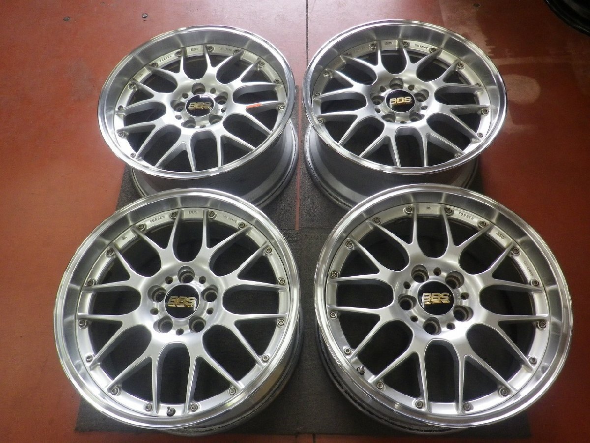 BBS RS-GT RS904H ビービーエス♪18×8.5J PCD114.3 5H +30 ハブ60♪トヨタ専用ハブリング付き リム磨き品 クラウン,マジェスタ♪R603W36_画像5