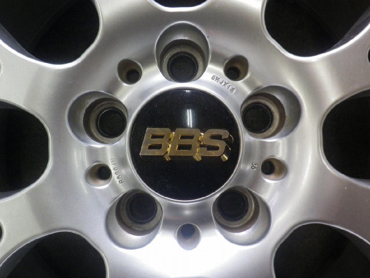 BBS RS-GT RS904H ビービーエス♪18×8.5J PCD114.3 5H +30 ハブ60♪トヨタ専用ハブリング付き リム磨き品 クラウン,マジェスタ♪R603W36_画像4