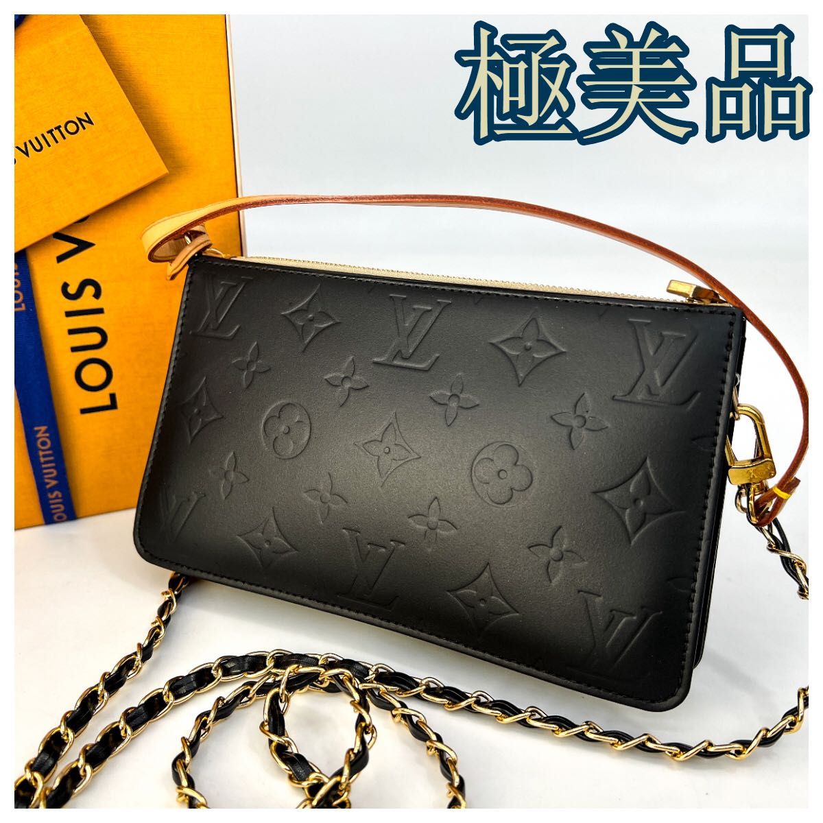 ルイヴィトン VA08 モノグラムヴェルニレキシントンアクセサリーポーチ ショルダーバッグ LOUIS VUITTON 