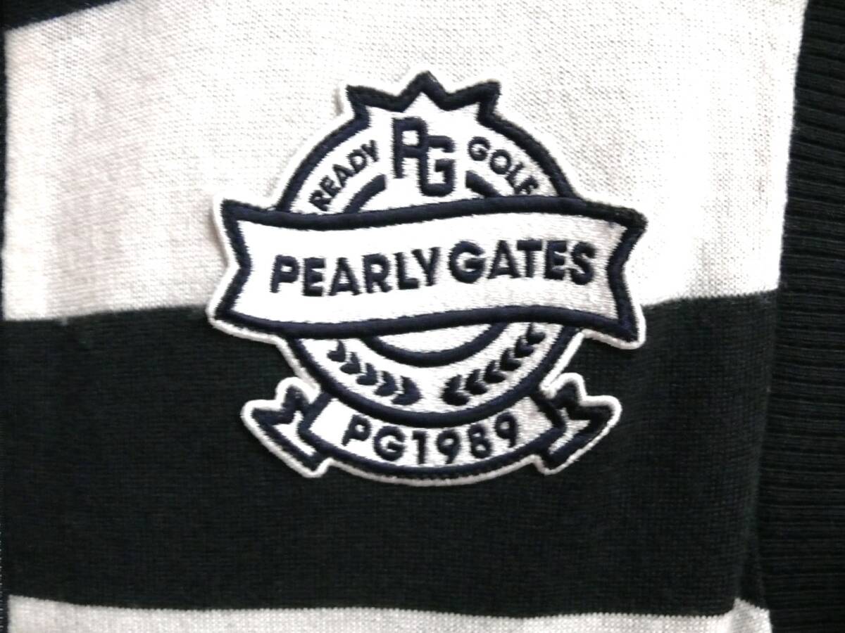 パーリーゲイツ PEARLY GATES ベスト サイズ4 ネイビー　ブルゾン ボーダー ジップ メンズ ゴルフウェア リバーシブル _画像5